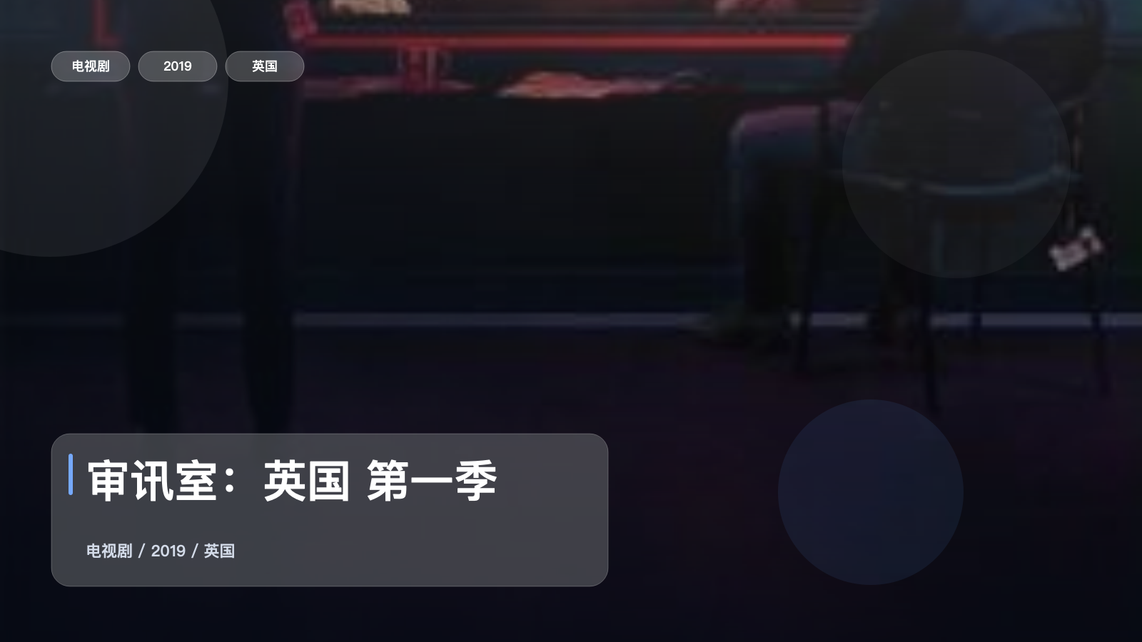 审讯室：英国 第一季