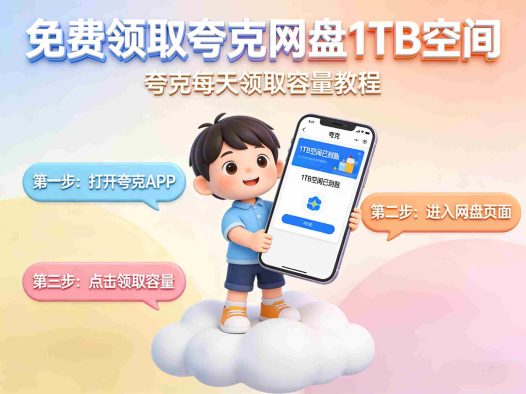 【电影】免费领取夸克网盘1TB空间，夸克每天领取容量教程 夸克网盘保存