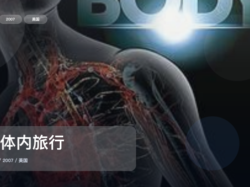 值得细看的美国纪录片《人体内旅行》 2007 未删减 限时转存