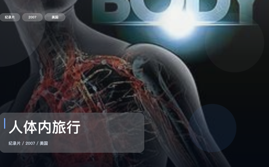 值得细看的美国纪录片《人体内旅行》 2007 未删减 限时转存