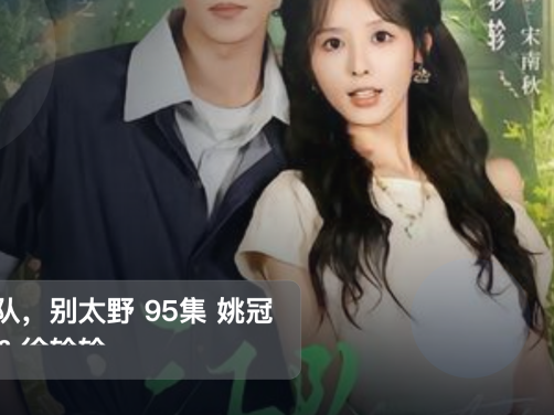 追到停不下来!《江队,别太野 95集 姚冠宇&徐轸轸》 未删减 限时转存