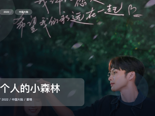 强推!国产爱情剧《两个人的小森林》 2022 1080P 未删减 限时转存