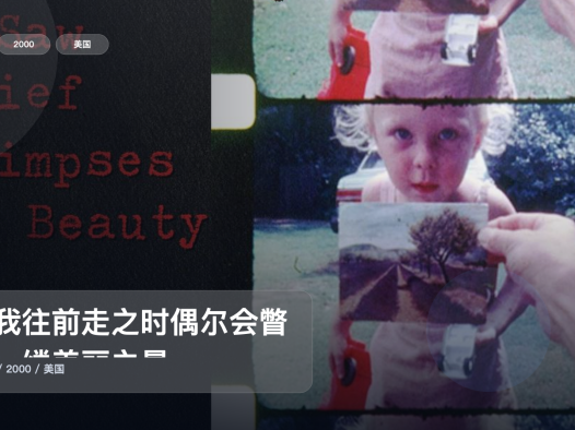 强推!美国纪录片《当我往前走之时偶尔会瞥到一缕美丽之景》 2000 未删减 限时转存